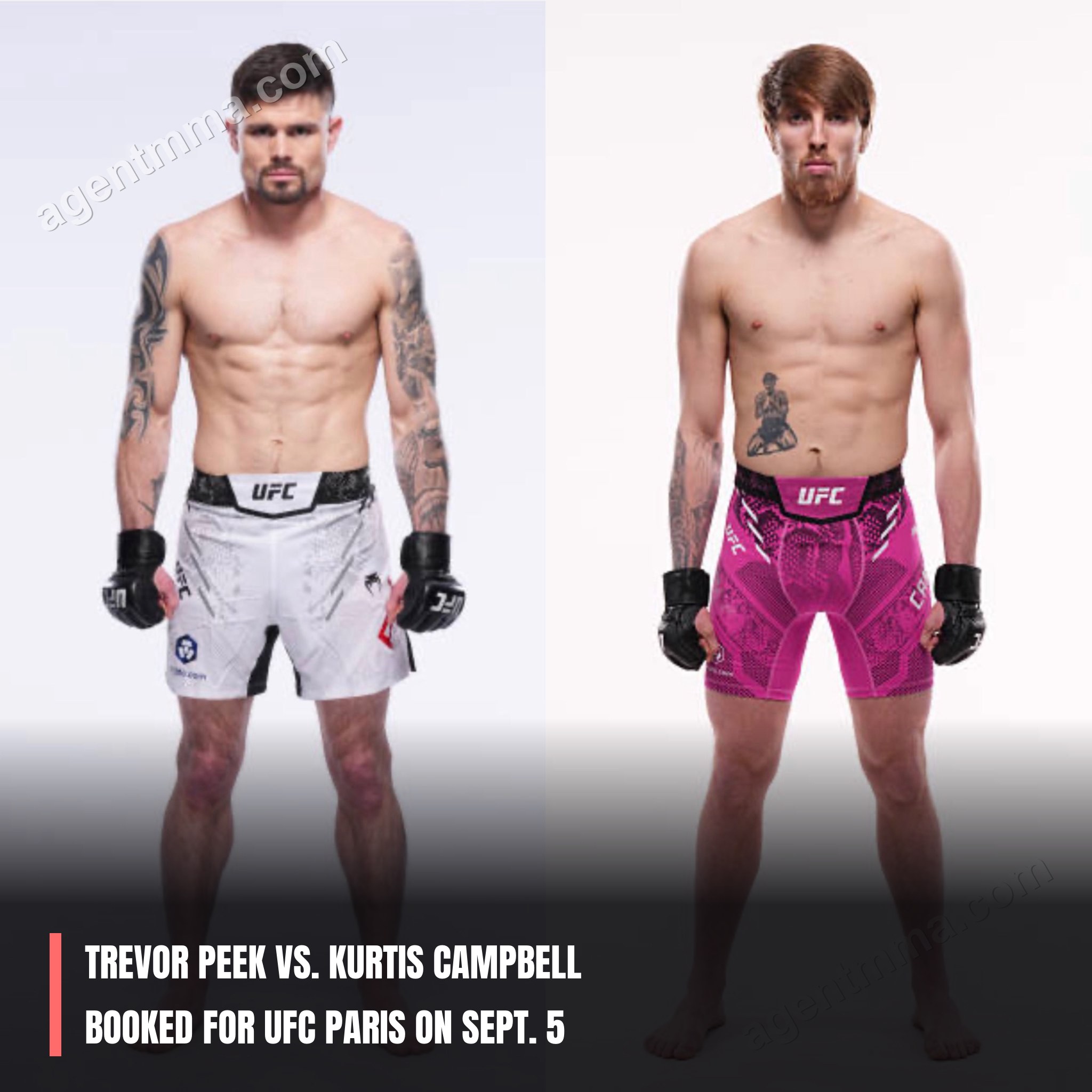Trevor Peek vs. Kurtis Campbell confirmado para UFC París el 5 de septiembre