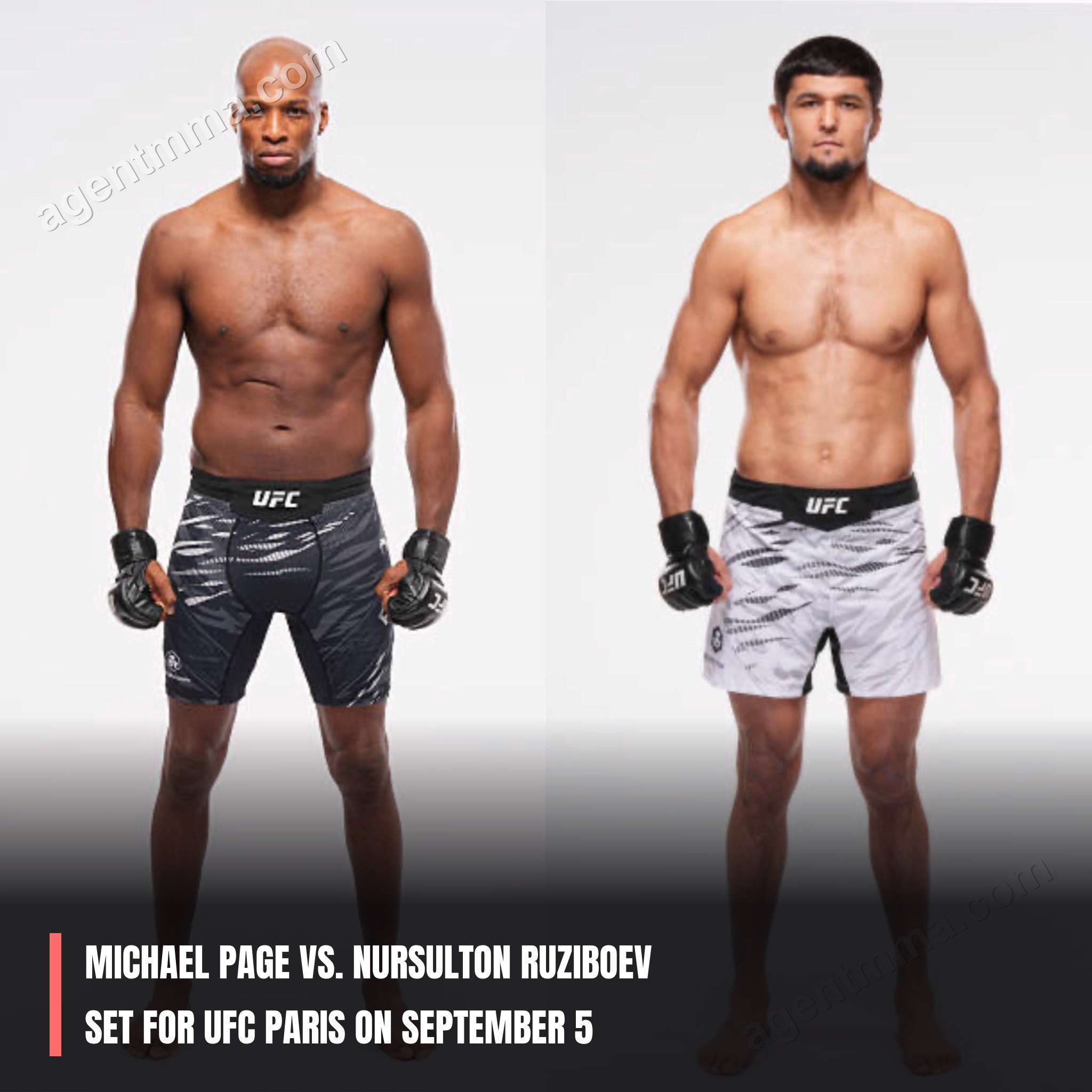 Мичаел Падже Nursulton Ruziboyevке қарсы UFC Paris-та қыркүйектің 5-інде өтетін жекпе-жегіне қойылды