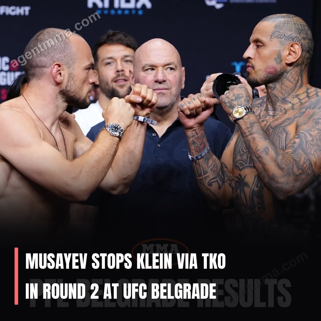 Musayev Stops Klein via TKO in Round 2 at UFC Belgrade