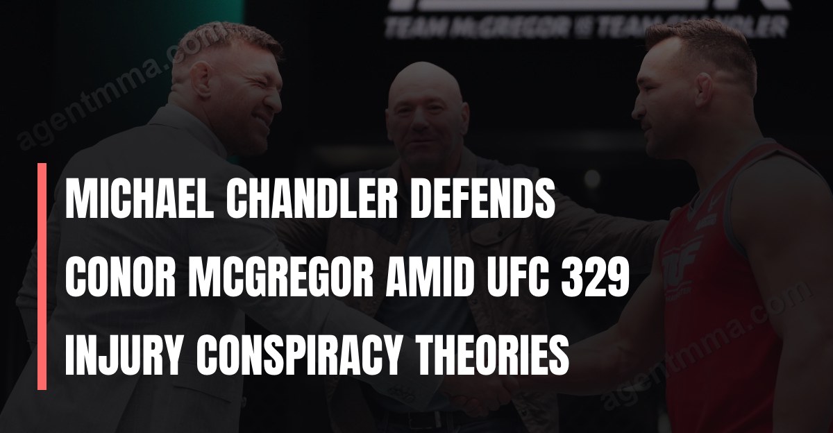 Michael Chandler defends Conor McGregor amid UFC 329 injury conspiracy theories