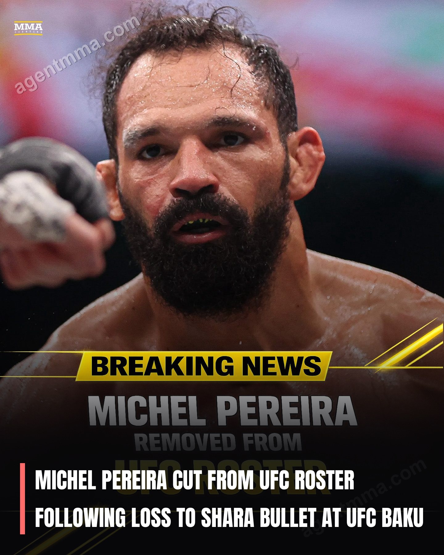Michel Pereira Cut from UFC Roster Following Loss to Shara Bullet at UFC Baku