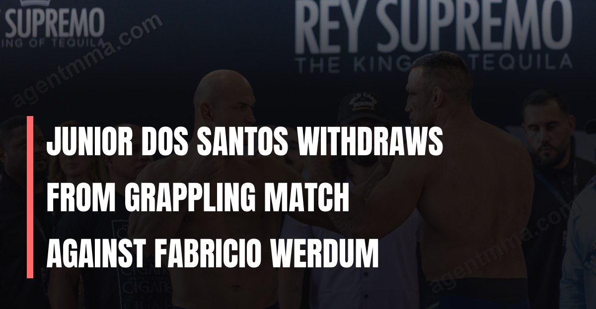 Junior dos Santos Withdraws from Grappling Match Against Fabricio Werdum