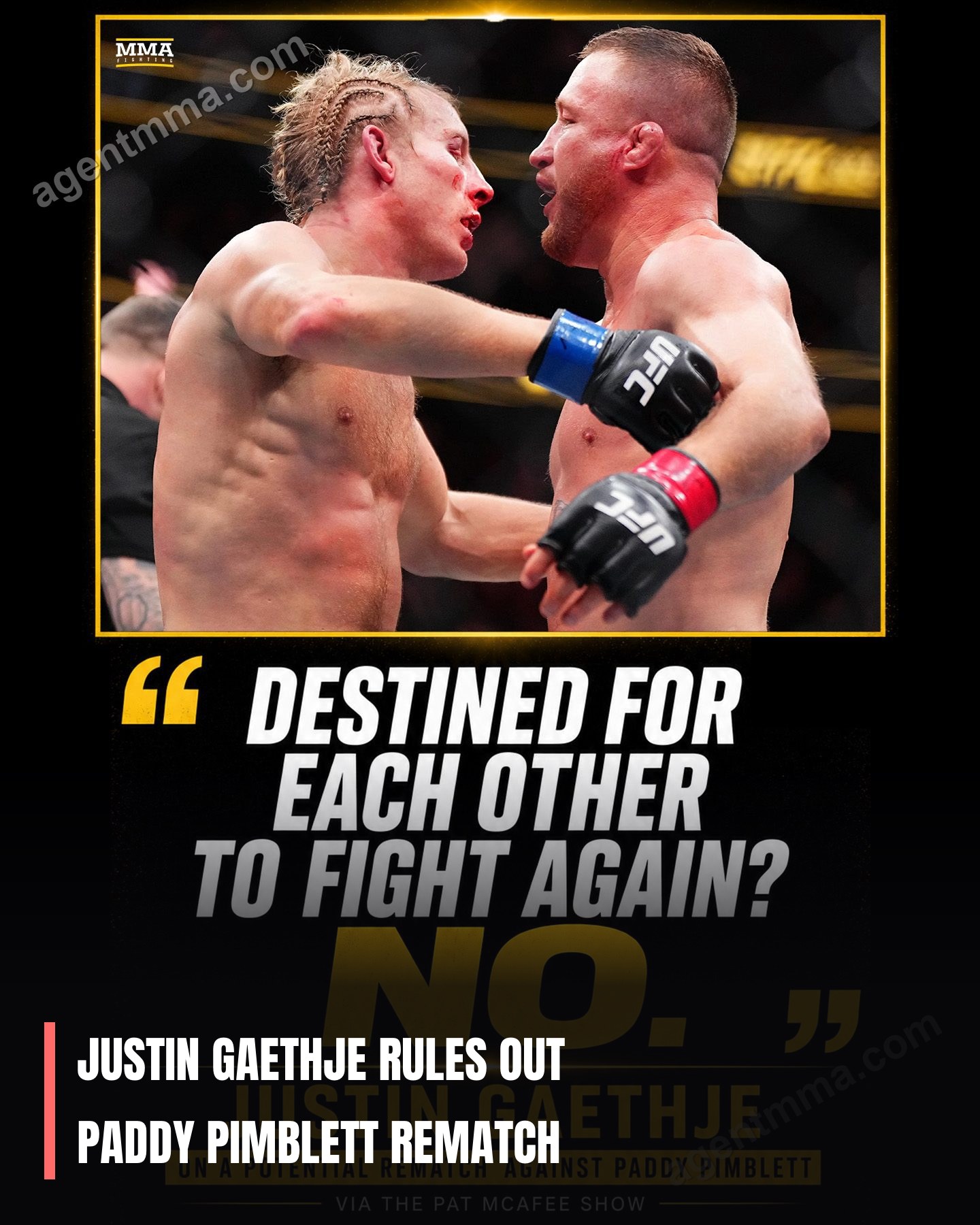 Justin Gaethje rules out Paddy Pimblett rematch