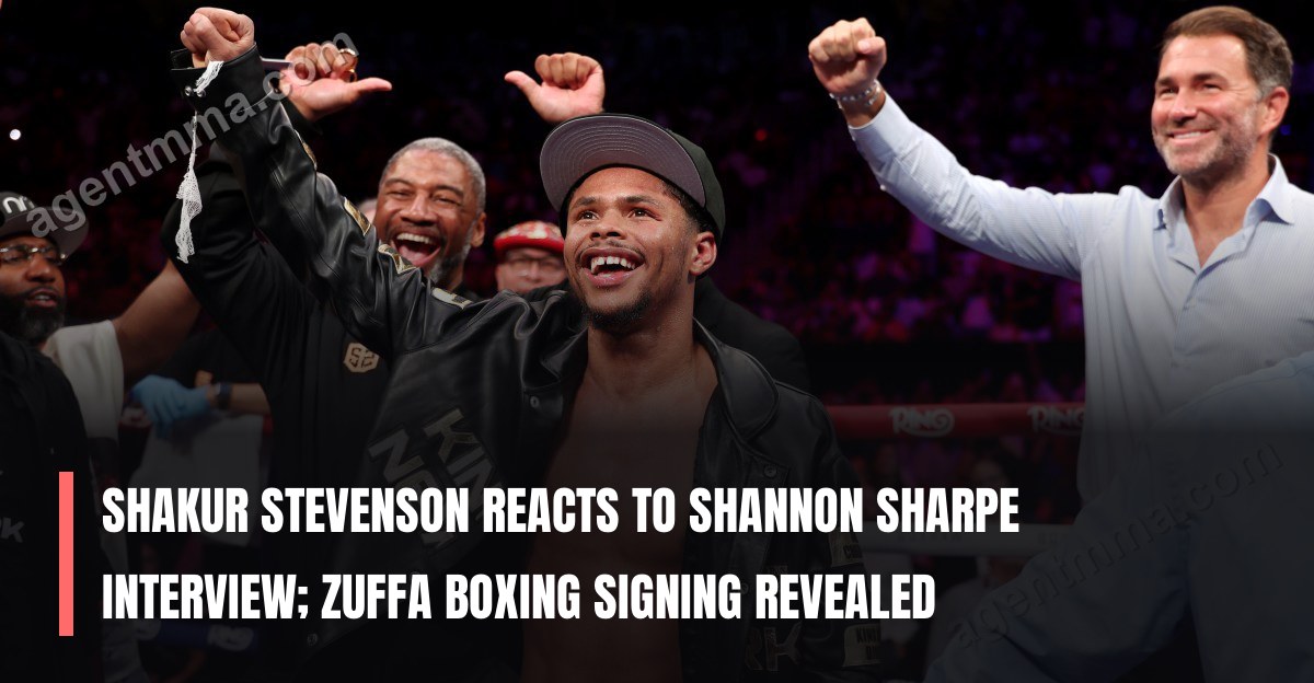 Shakur Stevenson reacts to Shannon Sharpe interview; Zuffa Boxing signing revealed