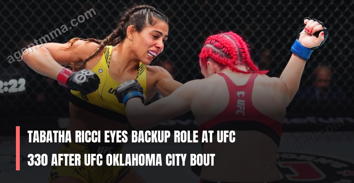 Tabatha Ricci eyes backup role at UFC 330 after UFC Oklahoma City bout
