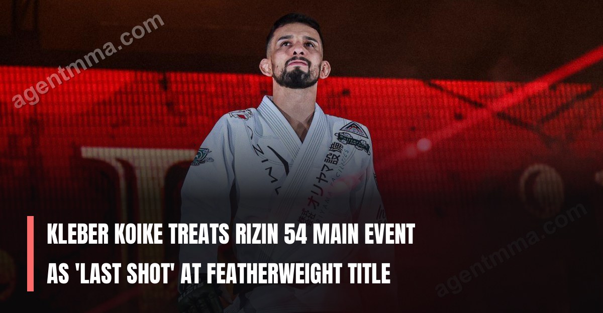 Kleber Koike trata luta principal do RIZIN 54 como 'última chance' pelo título do peso-pena