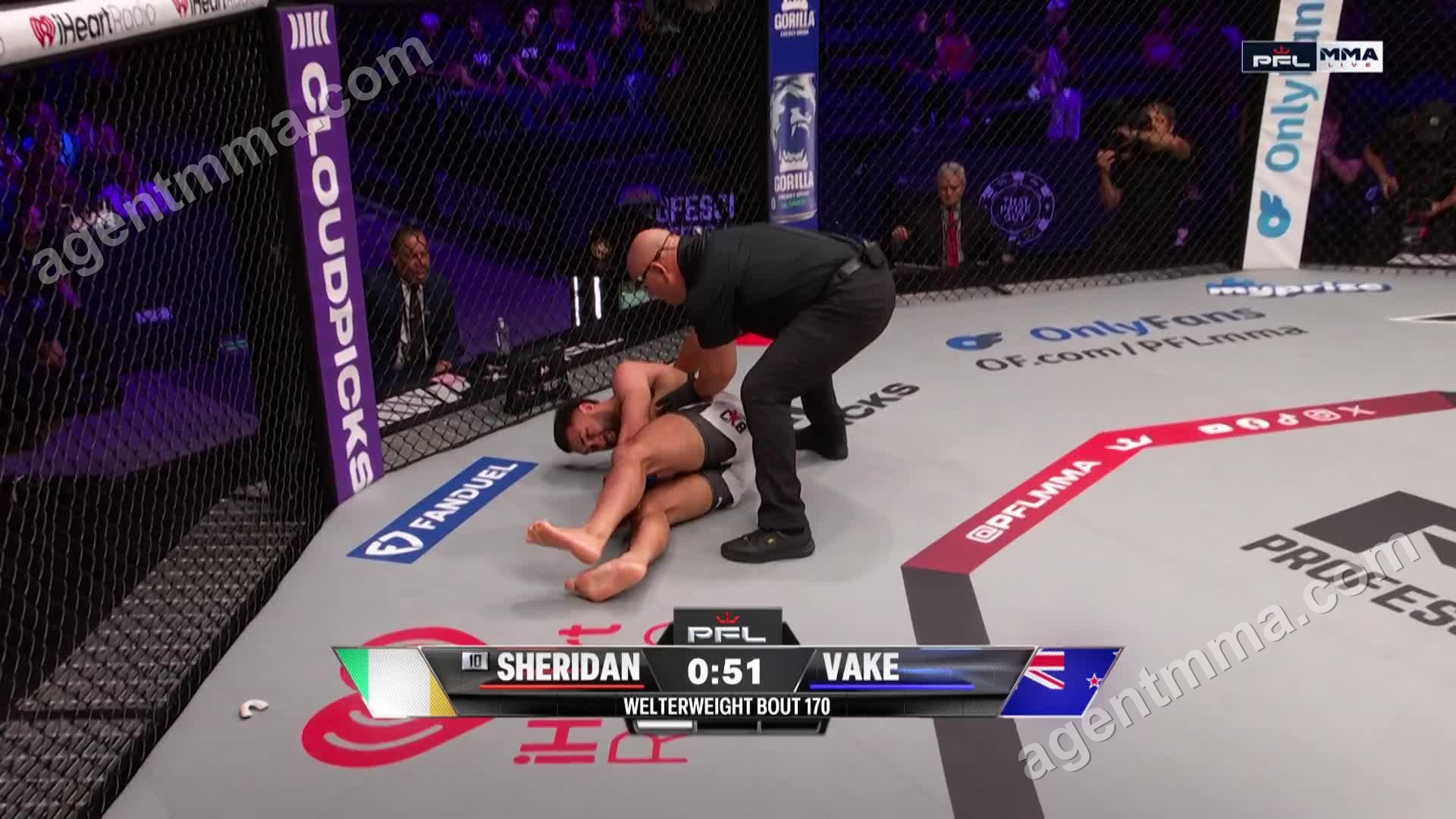 Eoin Sheridan Finishes James Vake at PFL Tampa