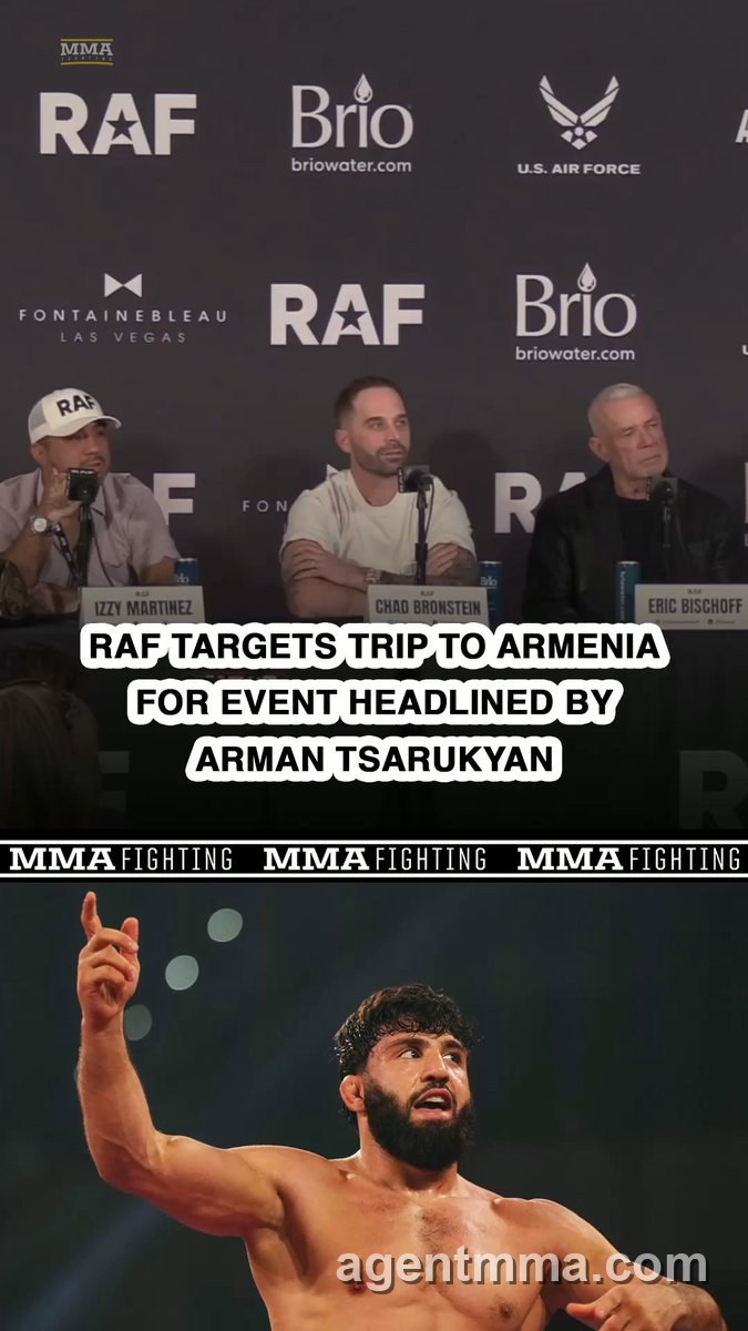 RAF apunta a un evento en Armenia para principios de 2027 con la ayuda de Tsarukyan
