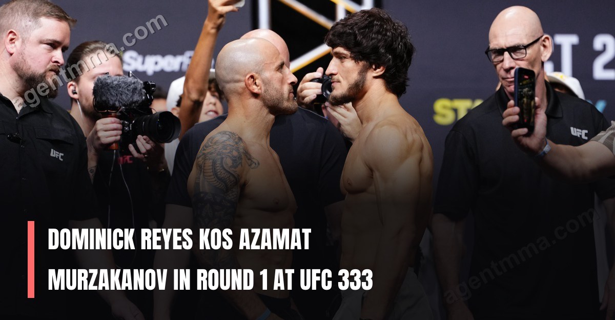 Dominick Reyes KOs Azamat Murzakanov in Round 1 at UFC 333