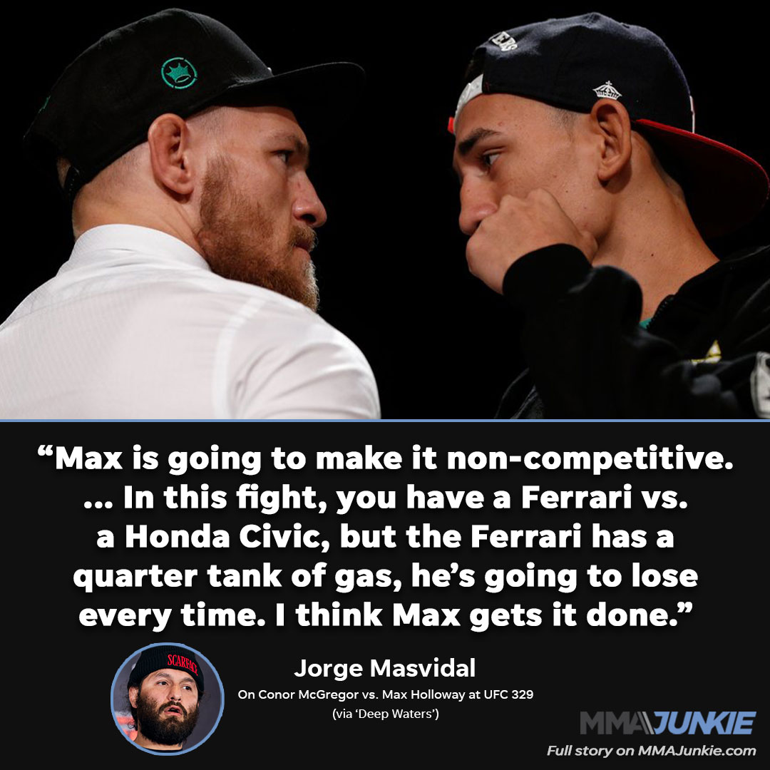 Masvidal doubts McGregor's cardio against Holloway at UFC 329