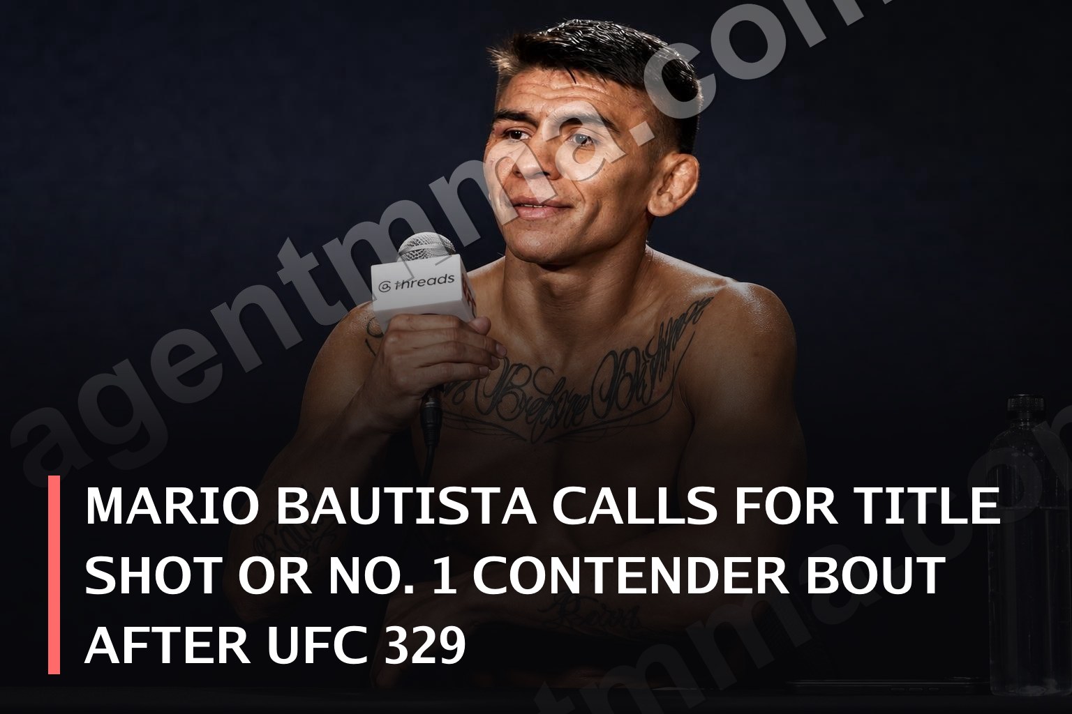 Марио Баутиста UFC 329 соңынан титул матчы немесе №1 ынамды сайысын талап етеді