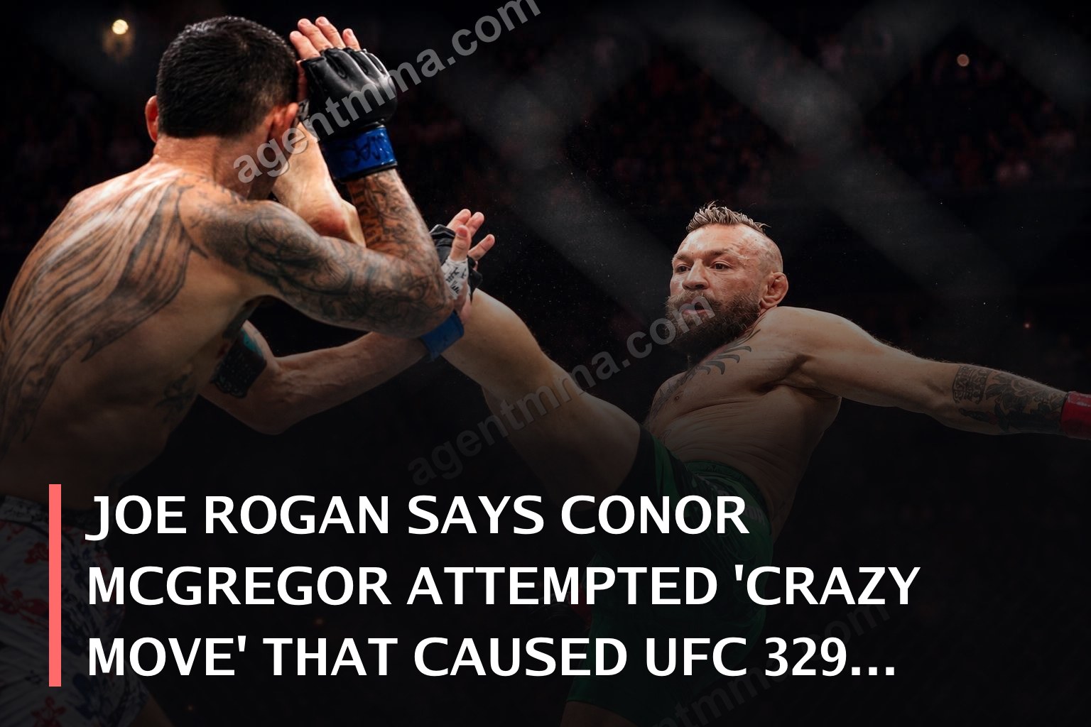 Joe Rogan says Conor McGregor attempted 'crazy move' that caused UFC 329 injury