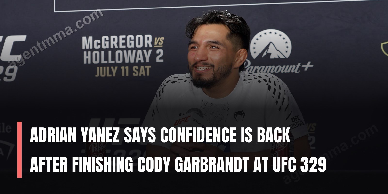 Adrian Yanez says confidence is back after finishing Cody Garbrandt at UFC 329