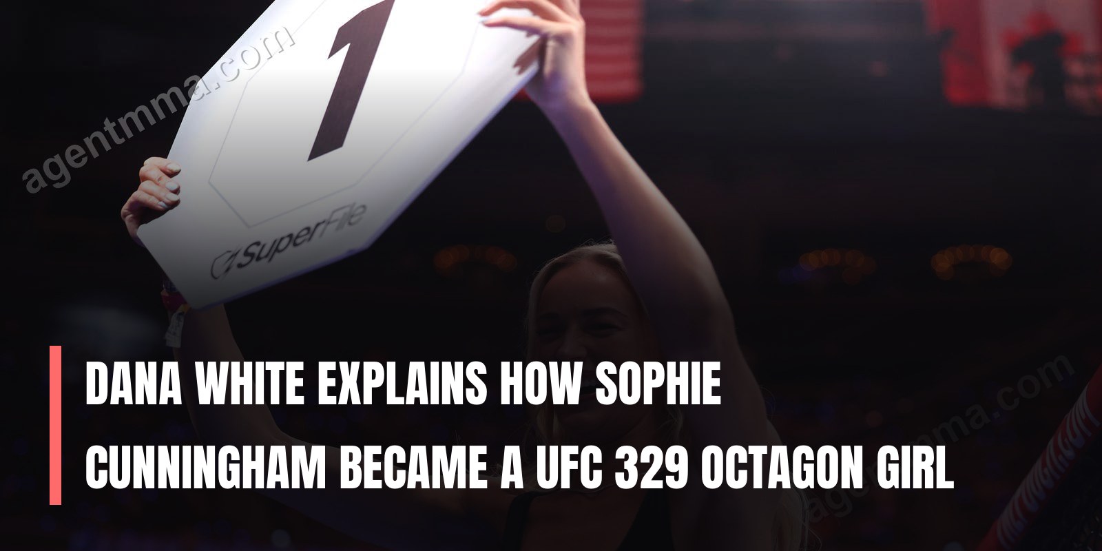 Dana White explains how Sophie Cunningham became a UFC 329 octagon girl