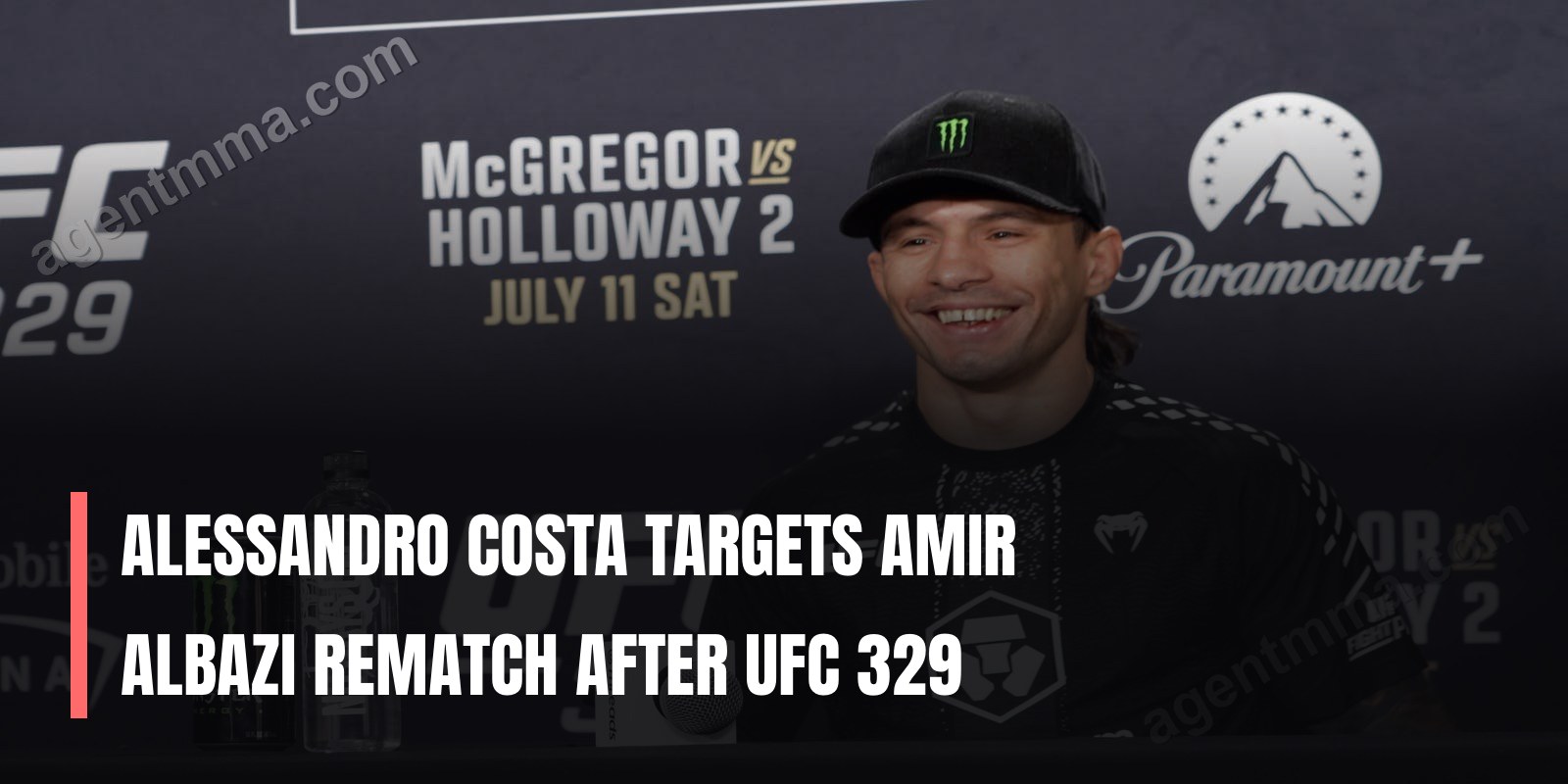Алессандро Коста UFC 329-тан кейін Амир Албази-мен қайта ойынын атап көрсетті