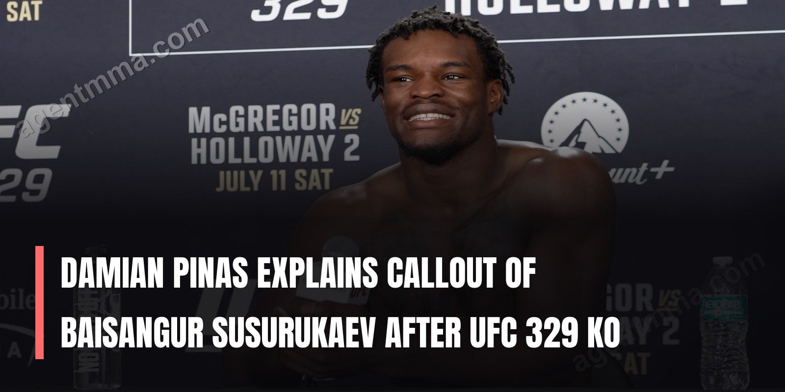 Damian Pinas explica desafio a Baisangur Susurukaev após KO no UFC 329