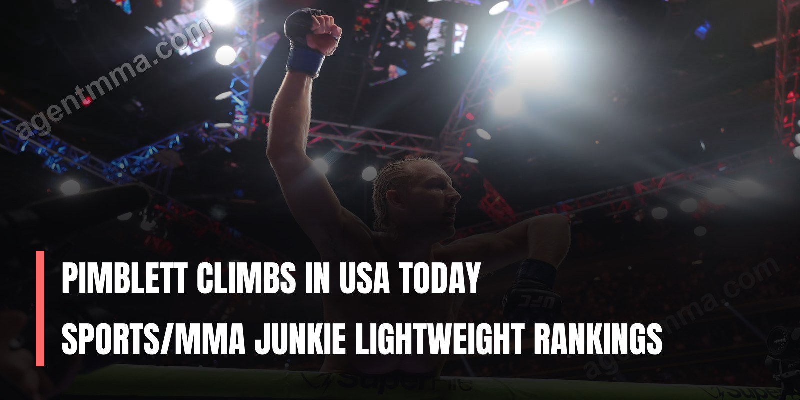 Pimblett climbs in USA TODAY Sports/MMA Junkie lightweight rankings