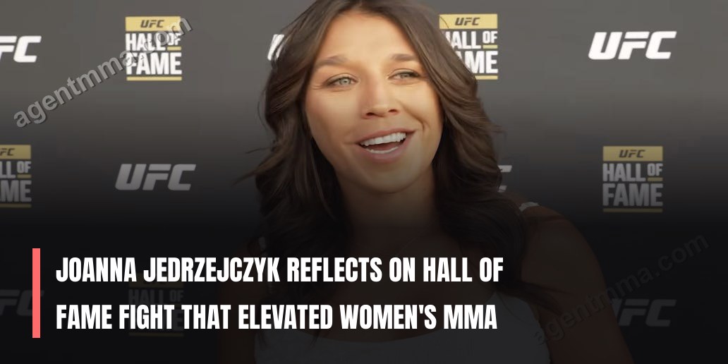 Joanna Jedrzejczyk reflete sobre luta no Hall of Fame que elevou o MMA feminino