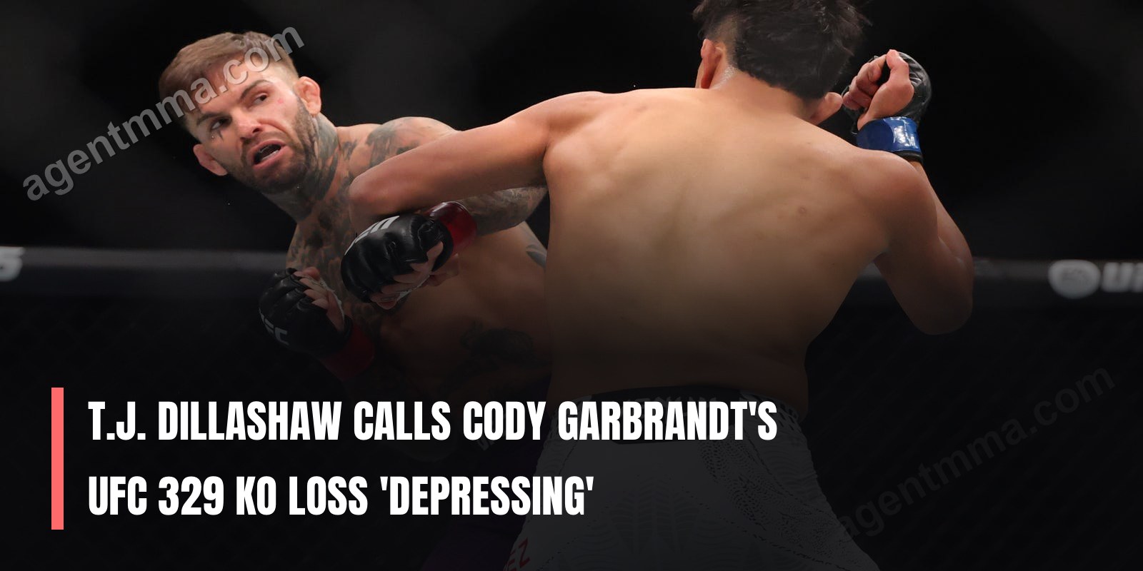 T.J. Dillashaw califica la pérdida por KO de Cody Garbrandt en UFC 329 como 'deprimente'
