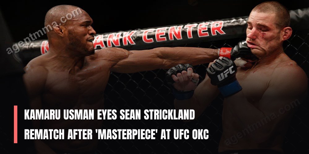 Kamaru Usman busca revancha con Sean Strickland después de 'obra maestra' en UFC OKC