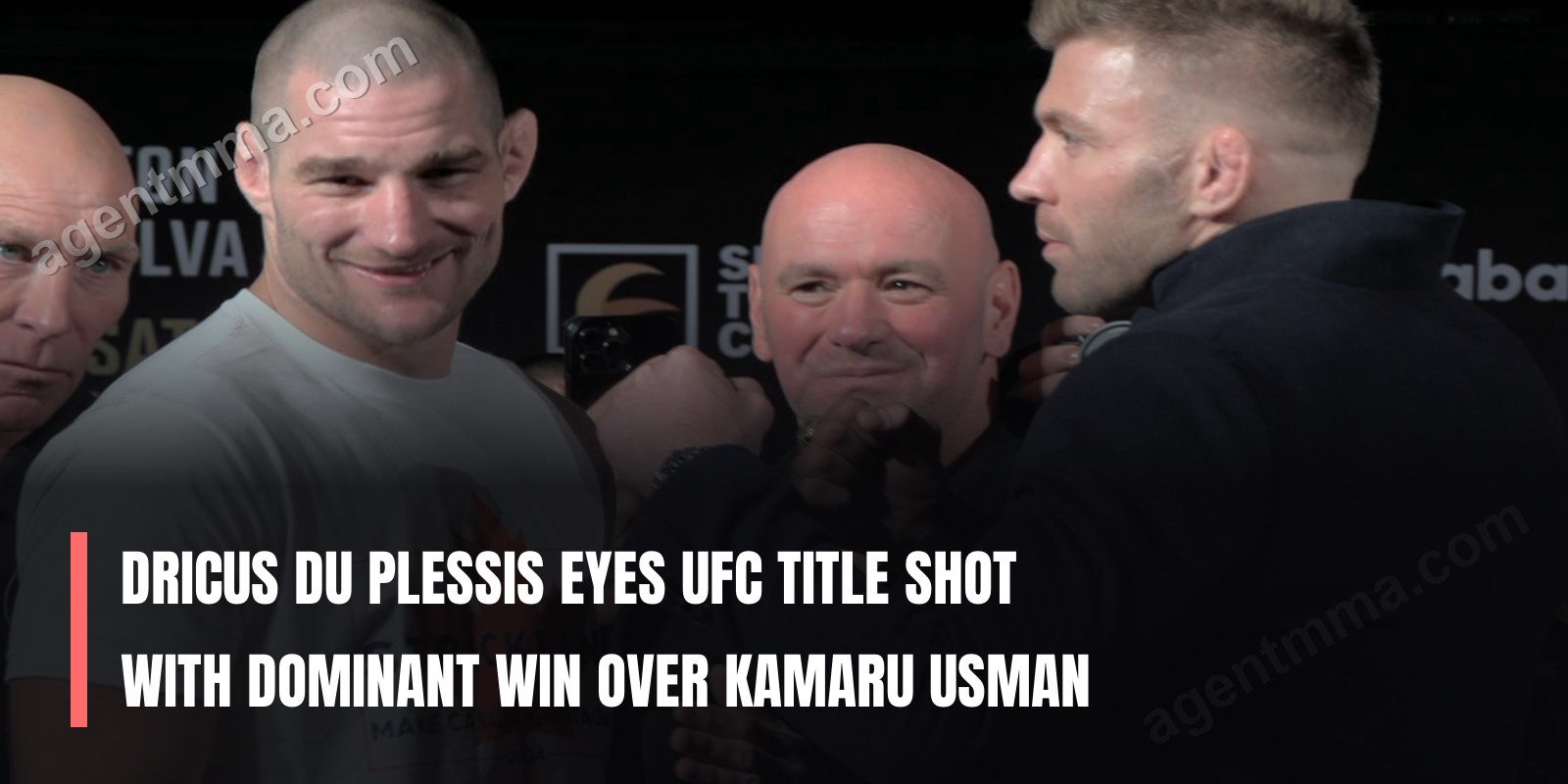 Дрикус дю Плесси нацелился на титульный бой в UFC после доминирующей победы над Камару Усманом