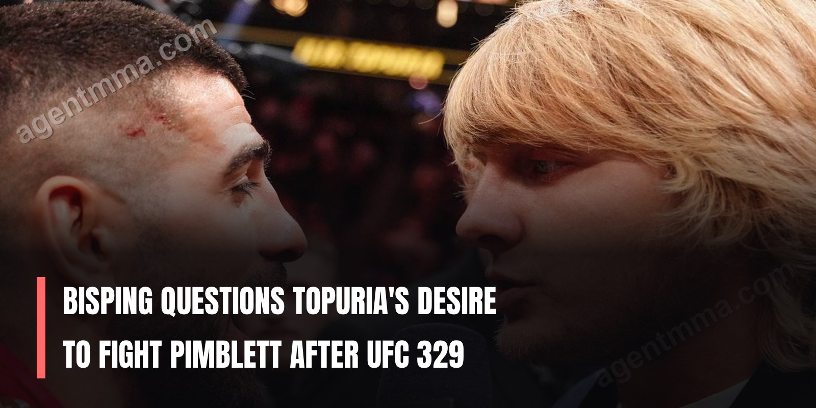 Бисping сомневается в желании Topuria сражаться с Pimblett после UFC 329