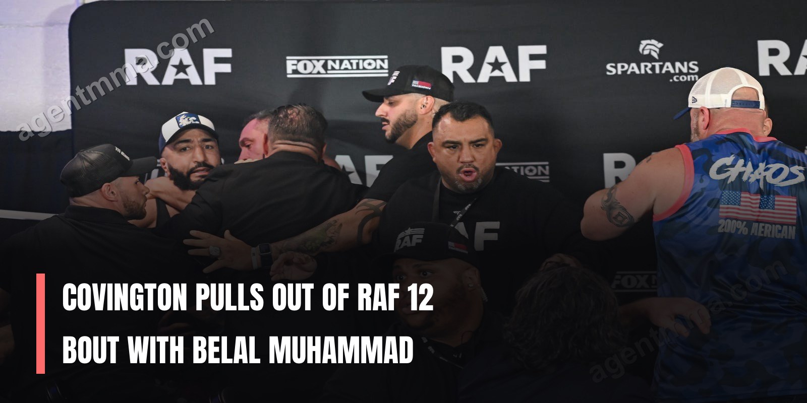 Covington se retira de la pelea de RAF 12 contra Belal Muhammad
