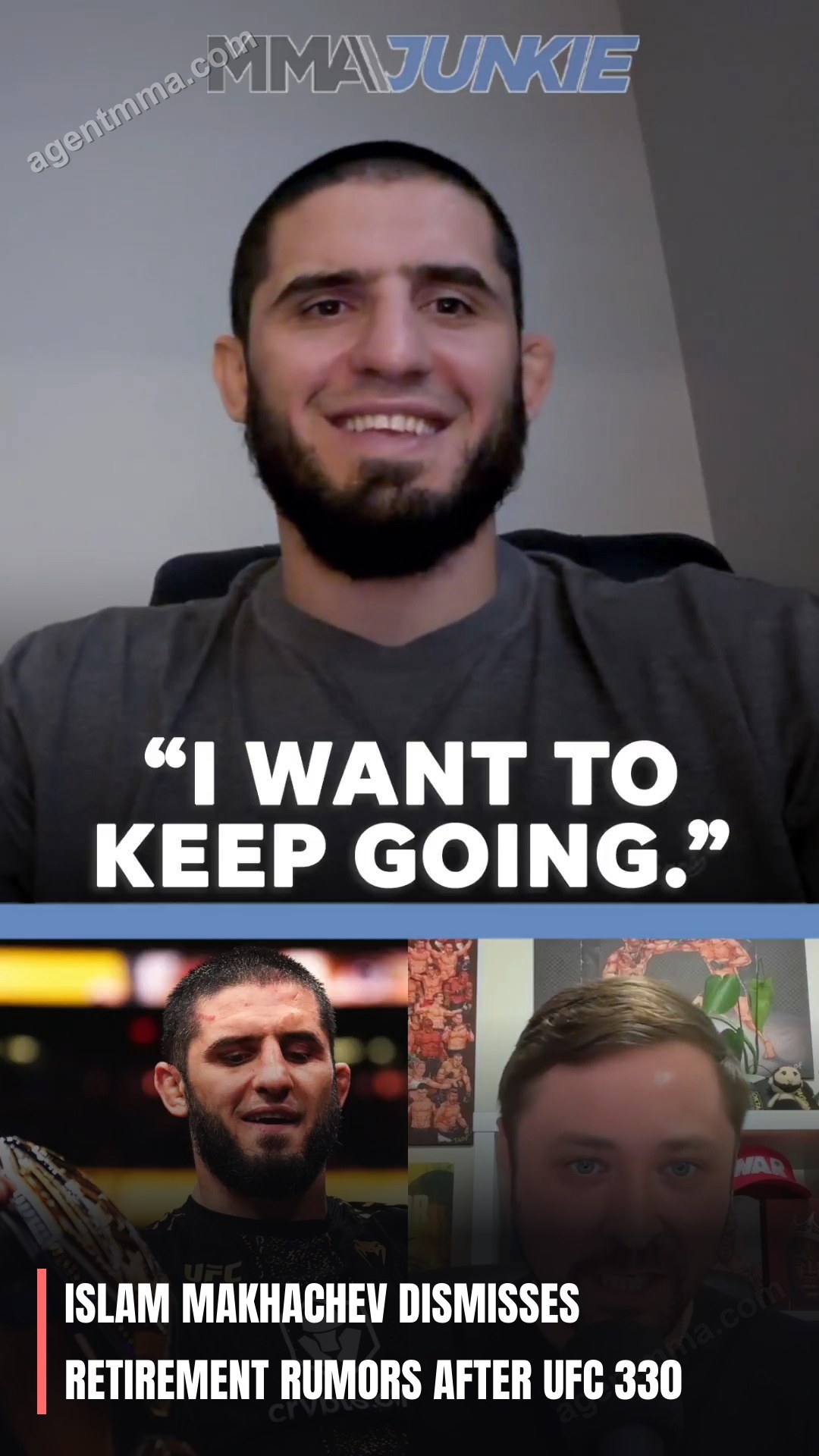 Islam Makhachev Dismisses Retirement Rumors After UFC 330