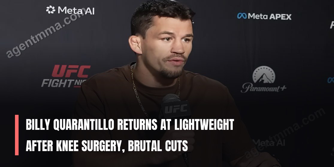Billy Quarantillo returns at lightweight after knee surgery, brutal cuts