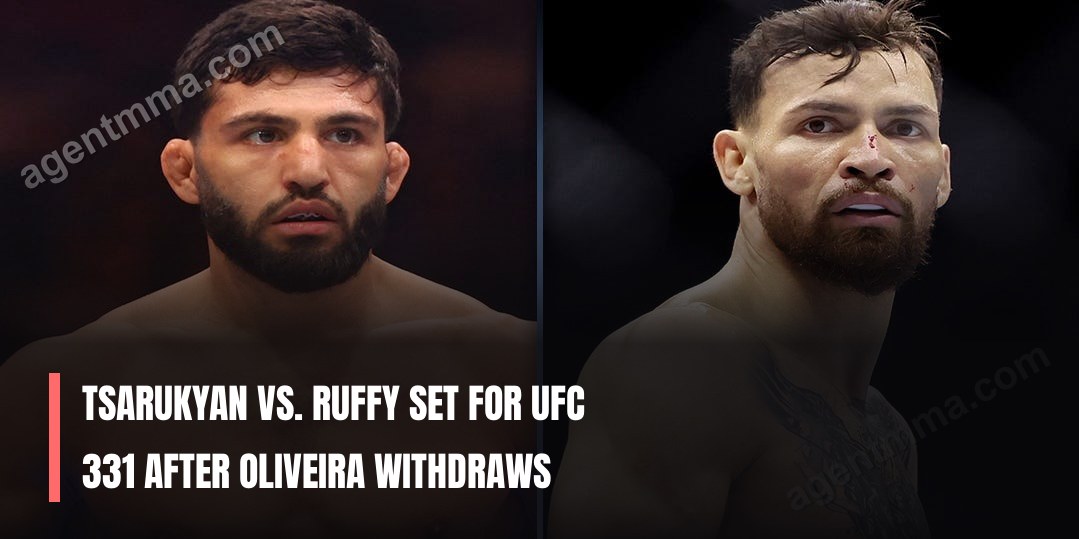 Tsarukyan vs. Ruffy Set for UFC 331 After Oliveira Withdraws
