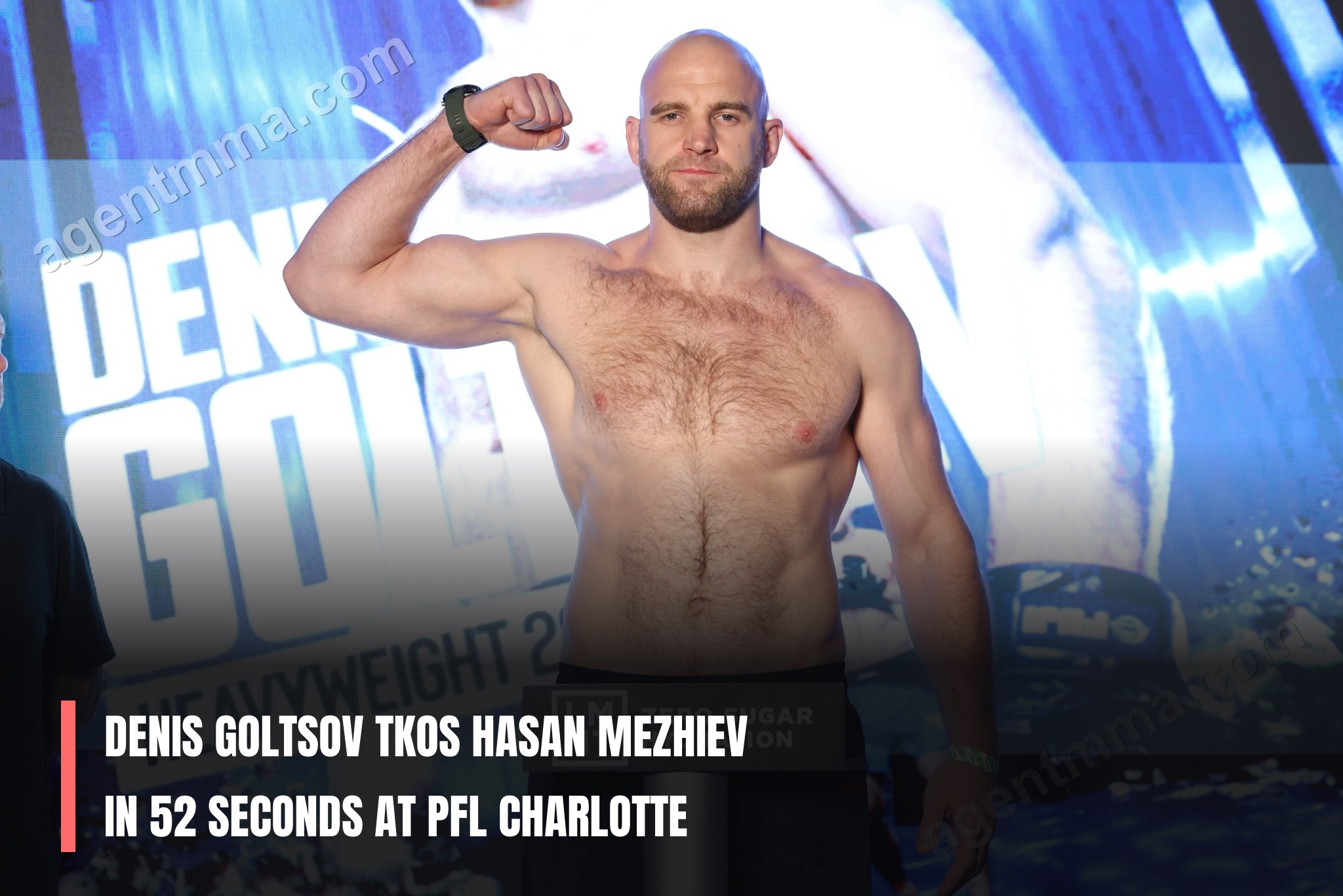 Denis Goltsov TKOs Hasan Mezhiev in 52 Seconds at PFL Charlotte