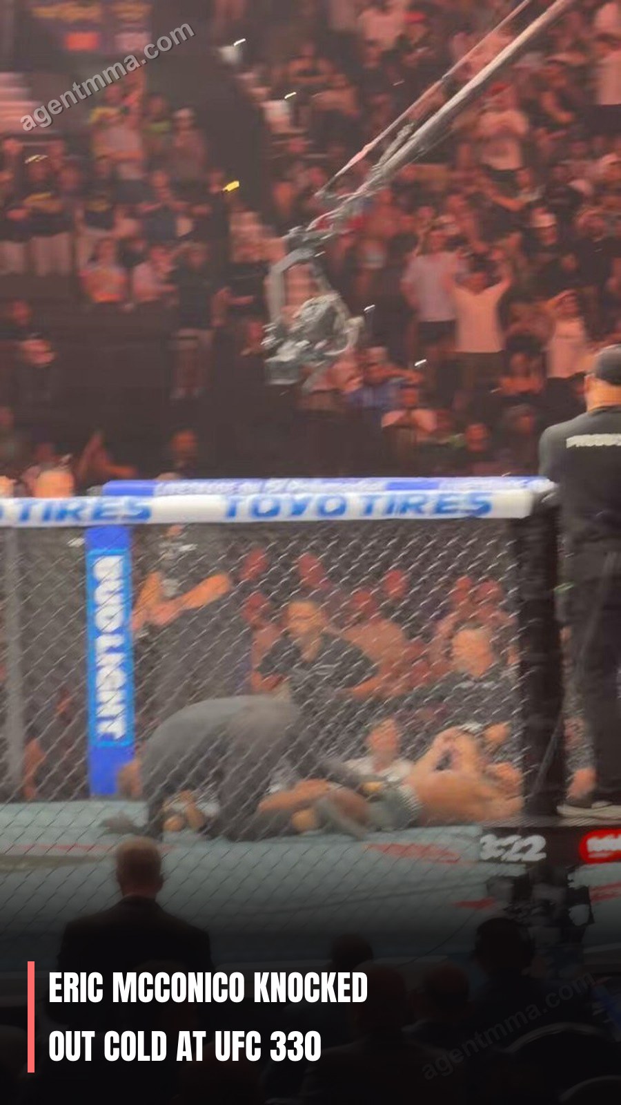 Eric McConico Knocked Out Cold at UFC 330