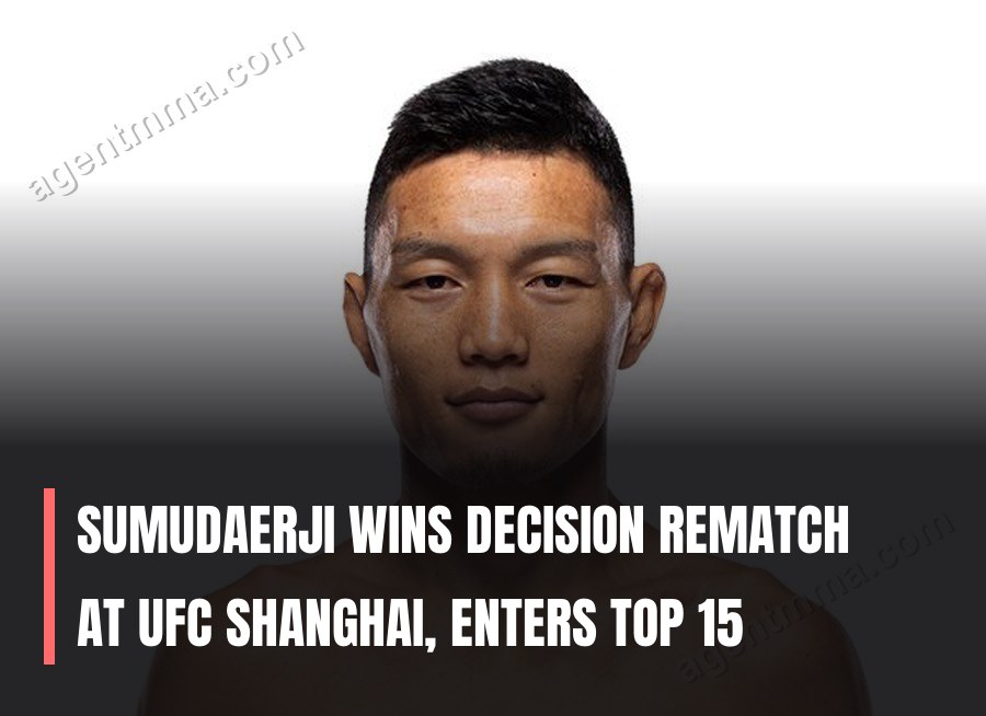 Sumudaerji Wins Decision Rematch at UFC Shanghai, Enters Top 15