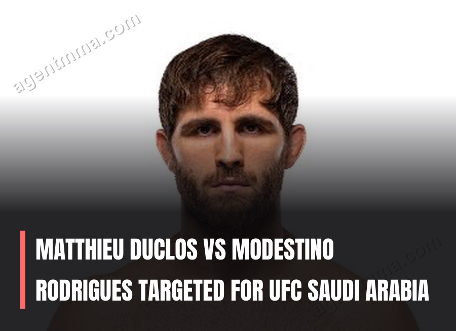 Matthieu Duclos vs Modestino Rodrigues targeted for UFC Saudi Arabia