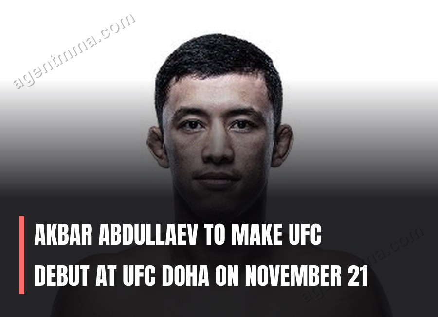 Akbar Abdullaev fera ses débuts à l'UFC à l'UFC Doha le 21 novembre