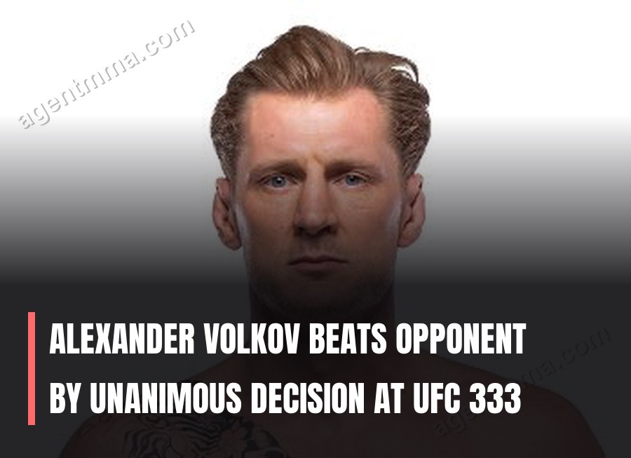 Alexander Volkov Beats Opponent by Unanimous Decision at UFC 333