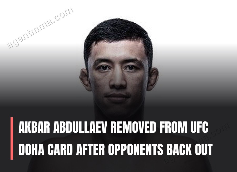 Akbar Abdullaev Removed From UFC Doha Card After Opponents Back Out