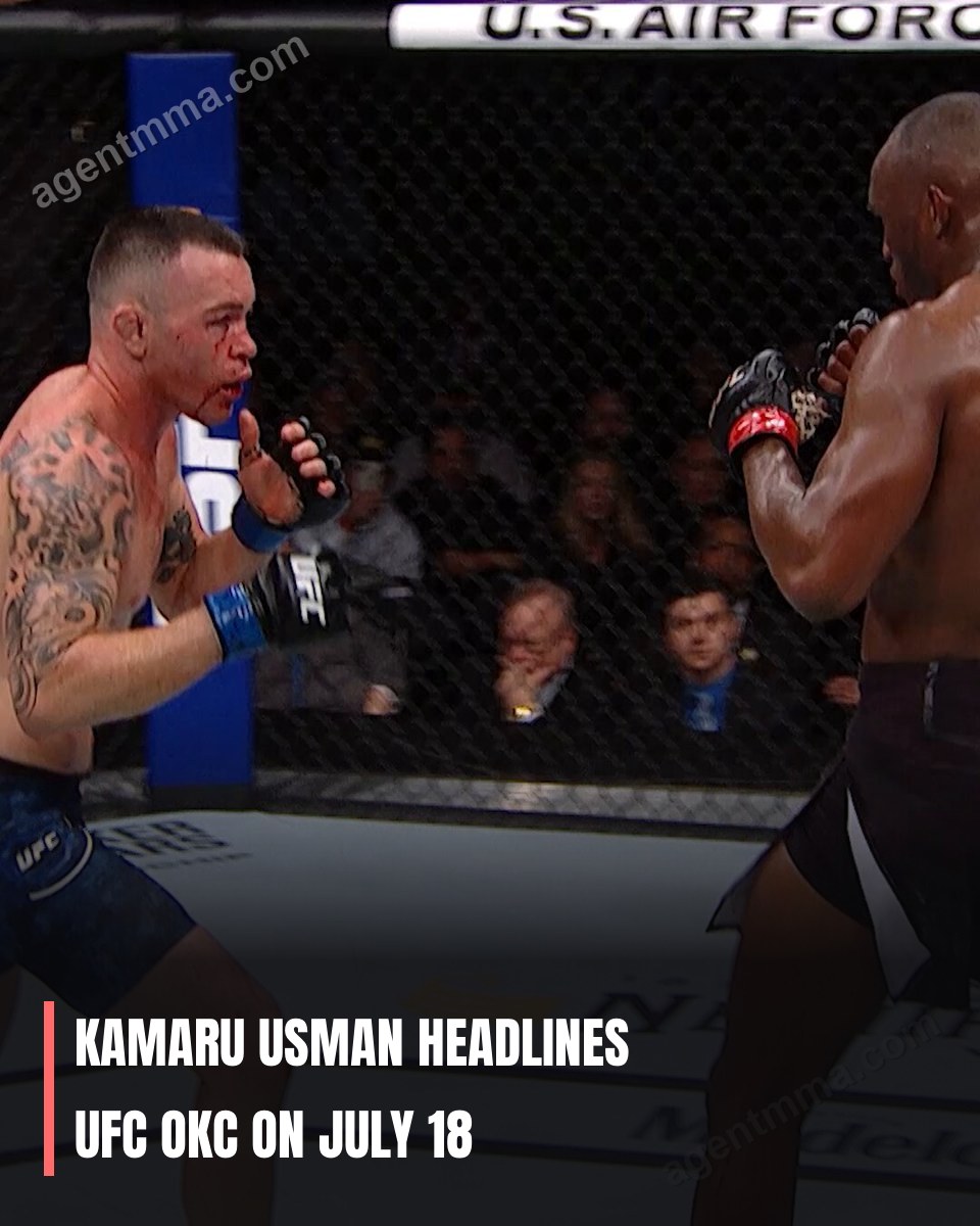 Kamaru Usman é o destaque do UFC OKC em 18 de julho