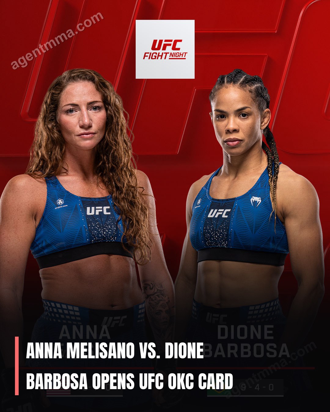 Anna Melisano vs. Dione Barbosa Abre Card do UFC OKC