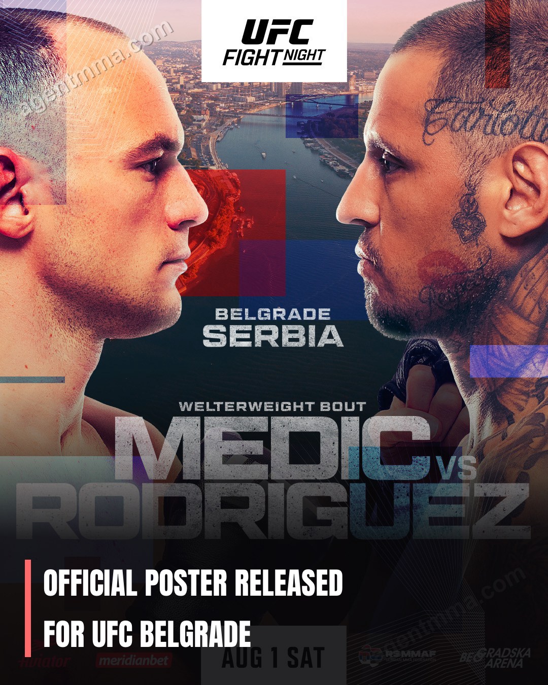 UFC Belgrade үшін ресми плакат шойылды