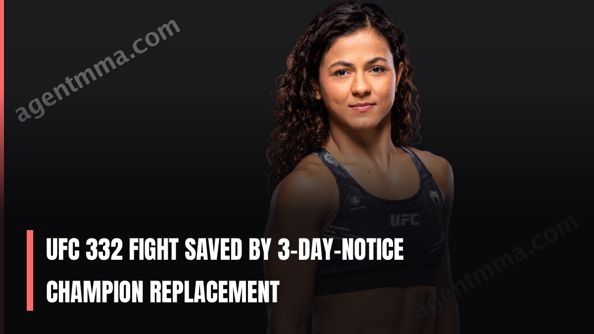 UFC 332 Fight Saved By 3-Day-Notice Champion Replacement