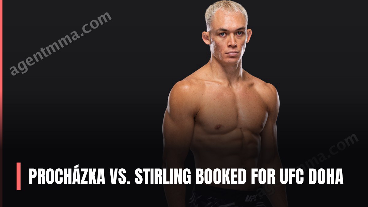 Procházka vs. Stirling confirmé pour l'UFC Doha